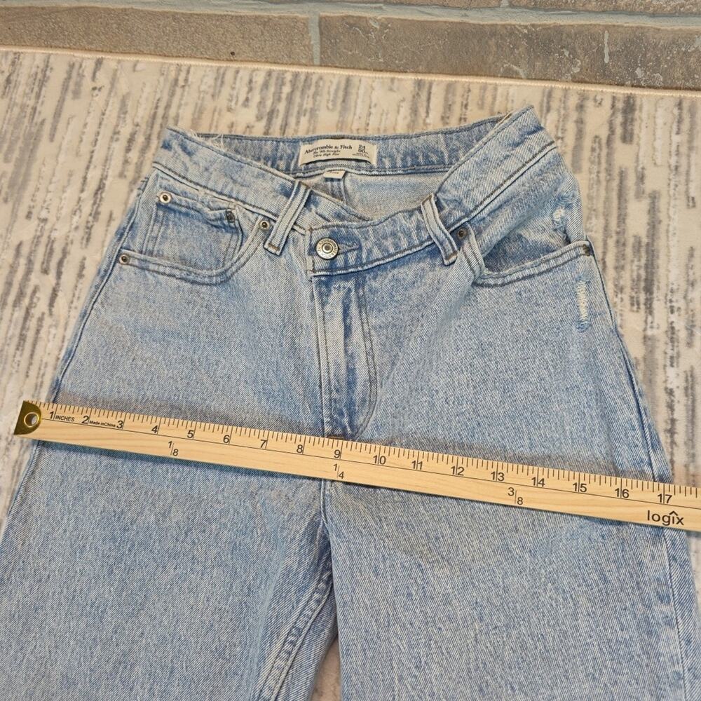Abercrombie & Fitch Womens Sz 24/00 xs The 90s Straight Ultra High Rise Jeans - Picture 8 of 10